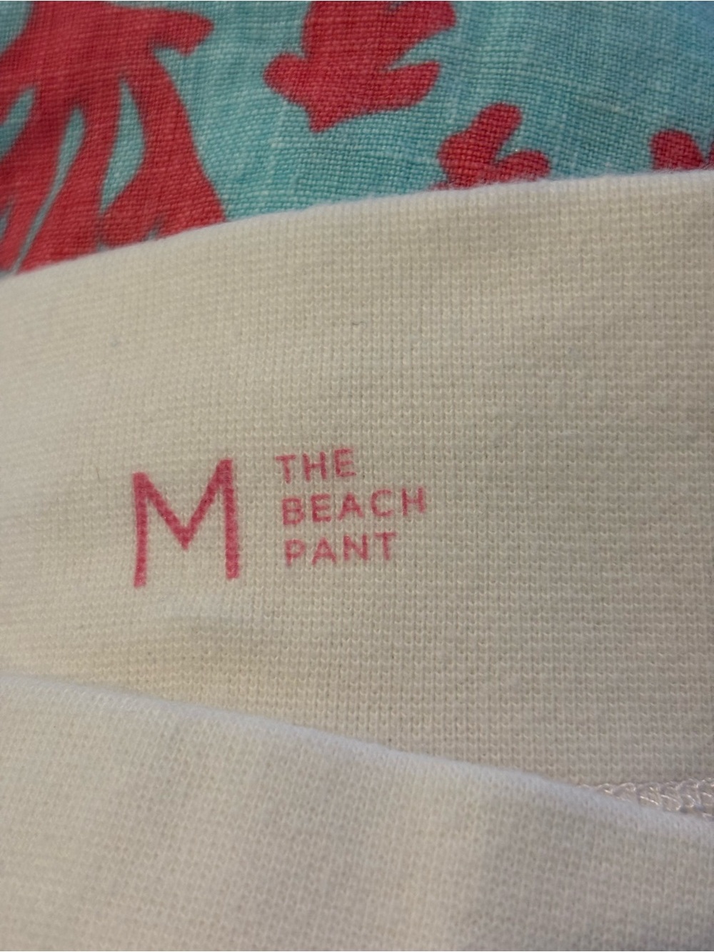 Lilly Pulitzer The Beach Pant Don't Be Shellfish Linen Aqua Coral M - Picture 7 of 8
